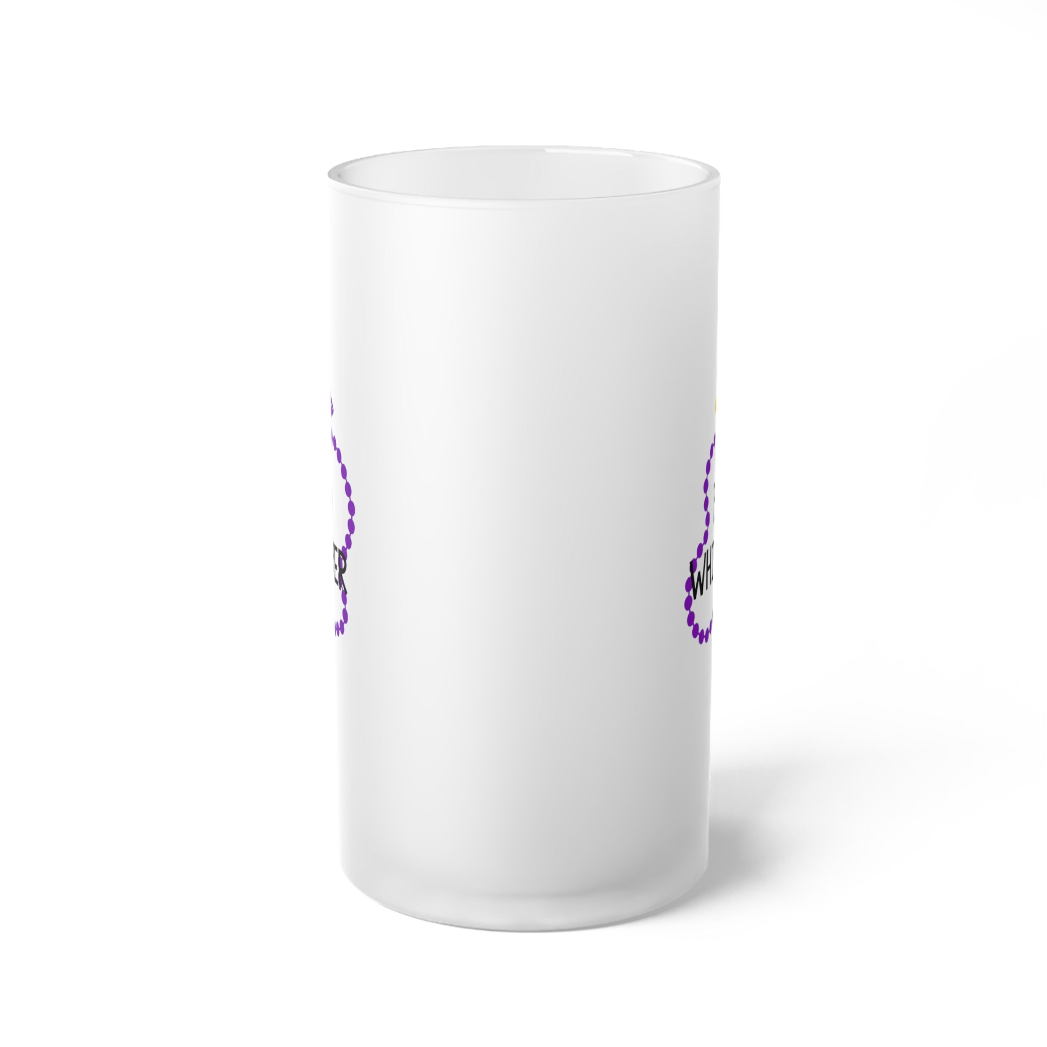 Mardi Gras frosted stein - alternate view