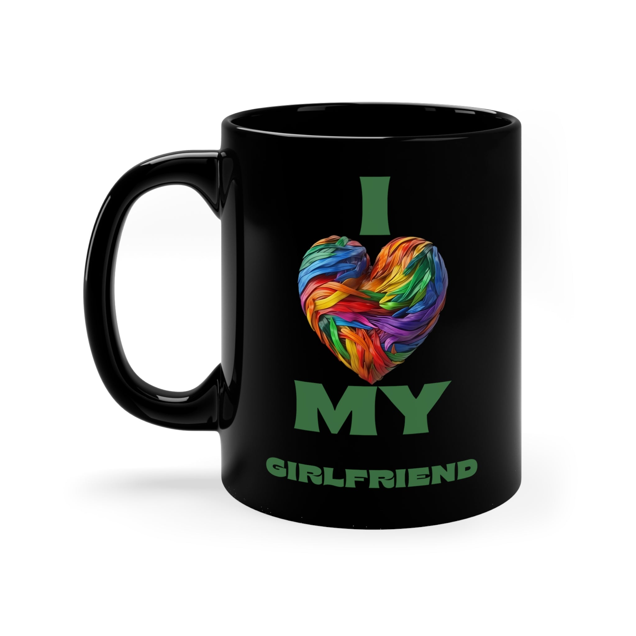 Heart and text mug - alternate view