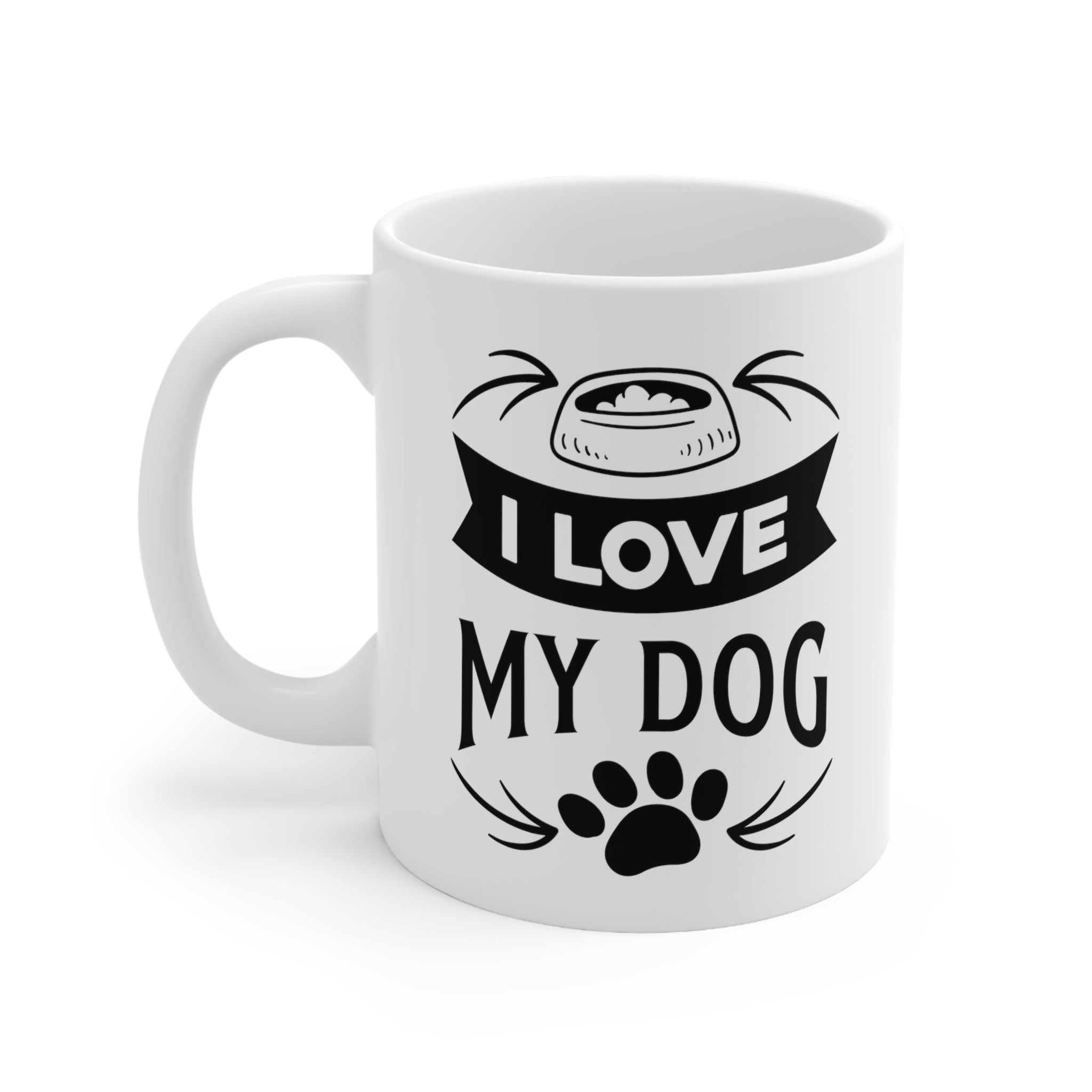 Dog-themed drink mug - alternate view