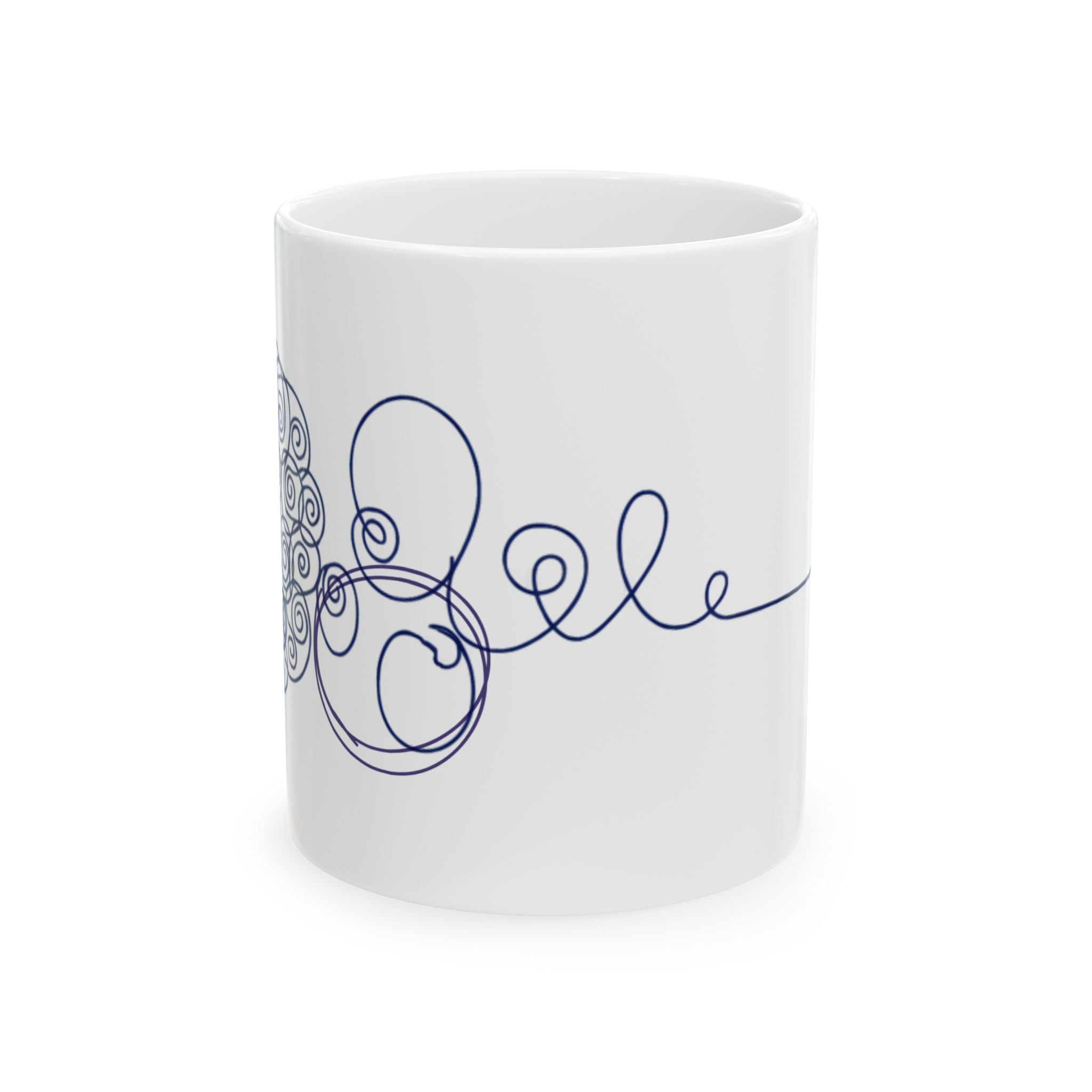 Spiral Script Mug - alternate view
