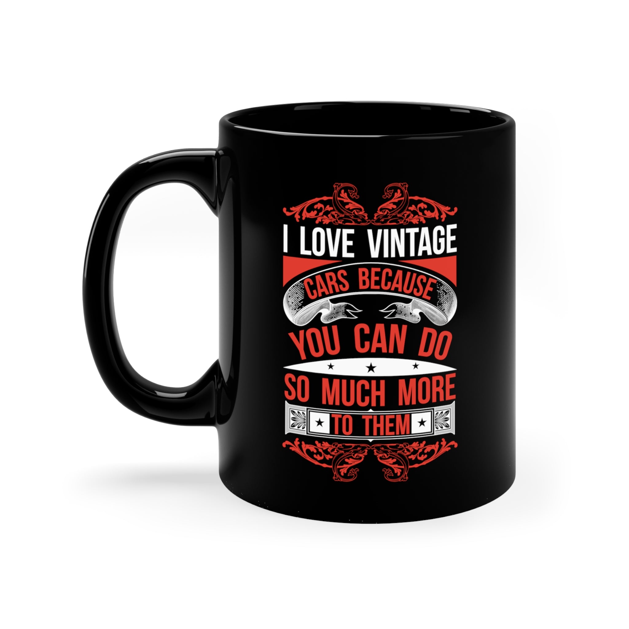 Vintage Car Themed Mug - alternate view