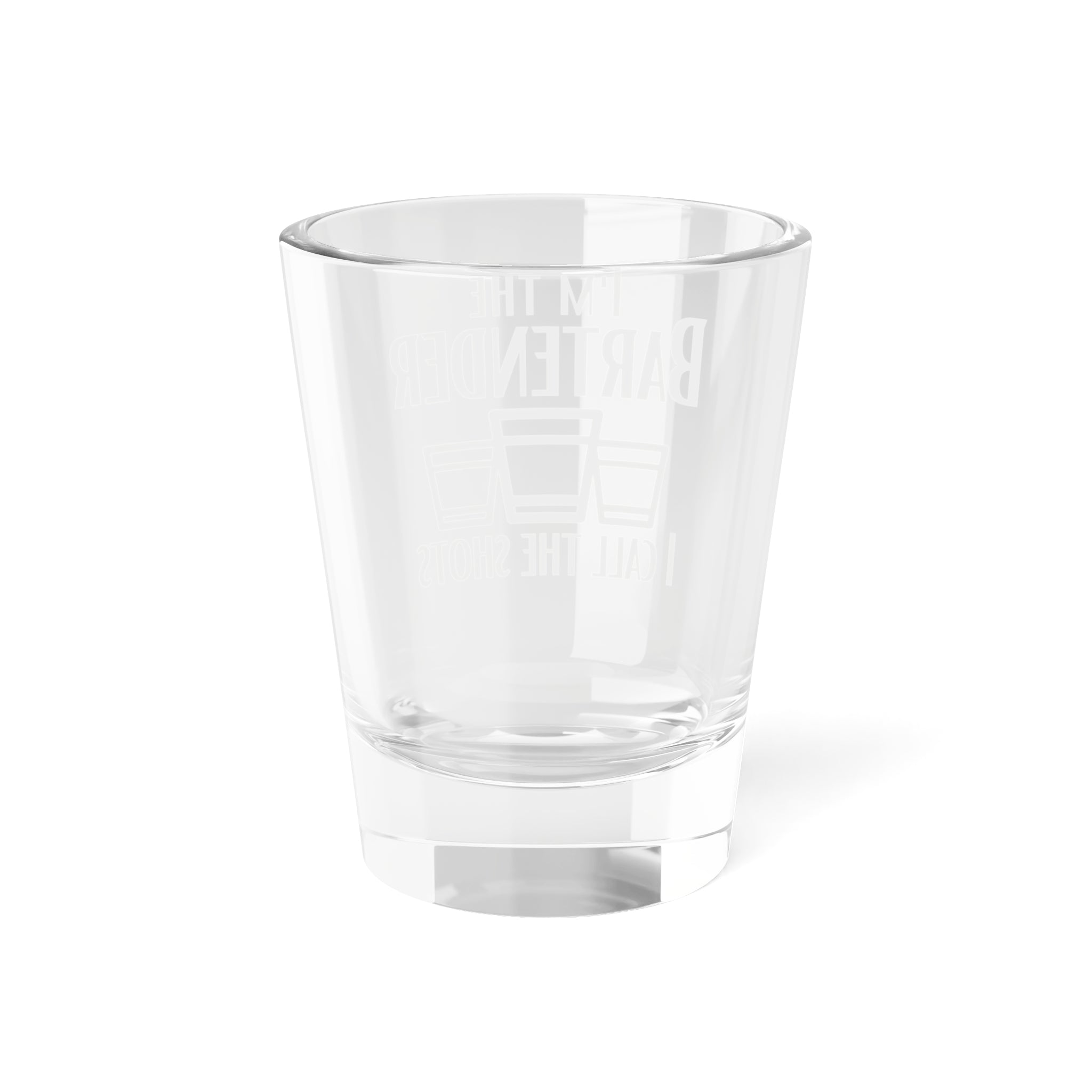 Bartender-themed drinking vessel - alternate view