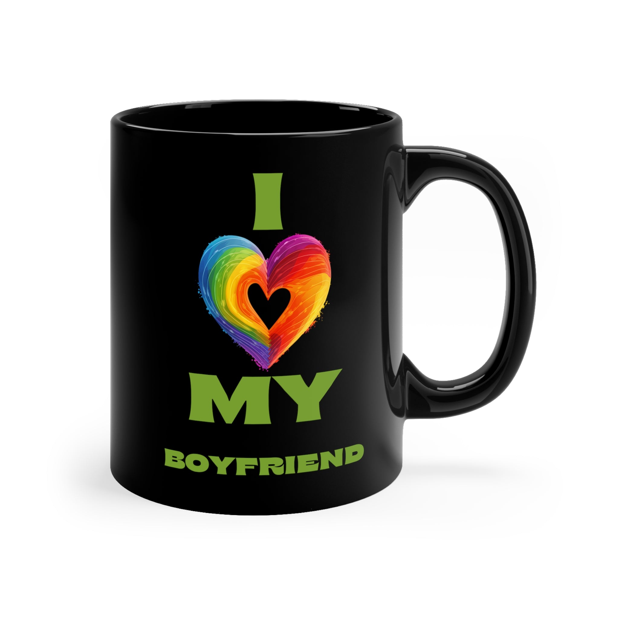 Heart-Text Decorated Mug - alternate view
