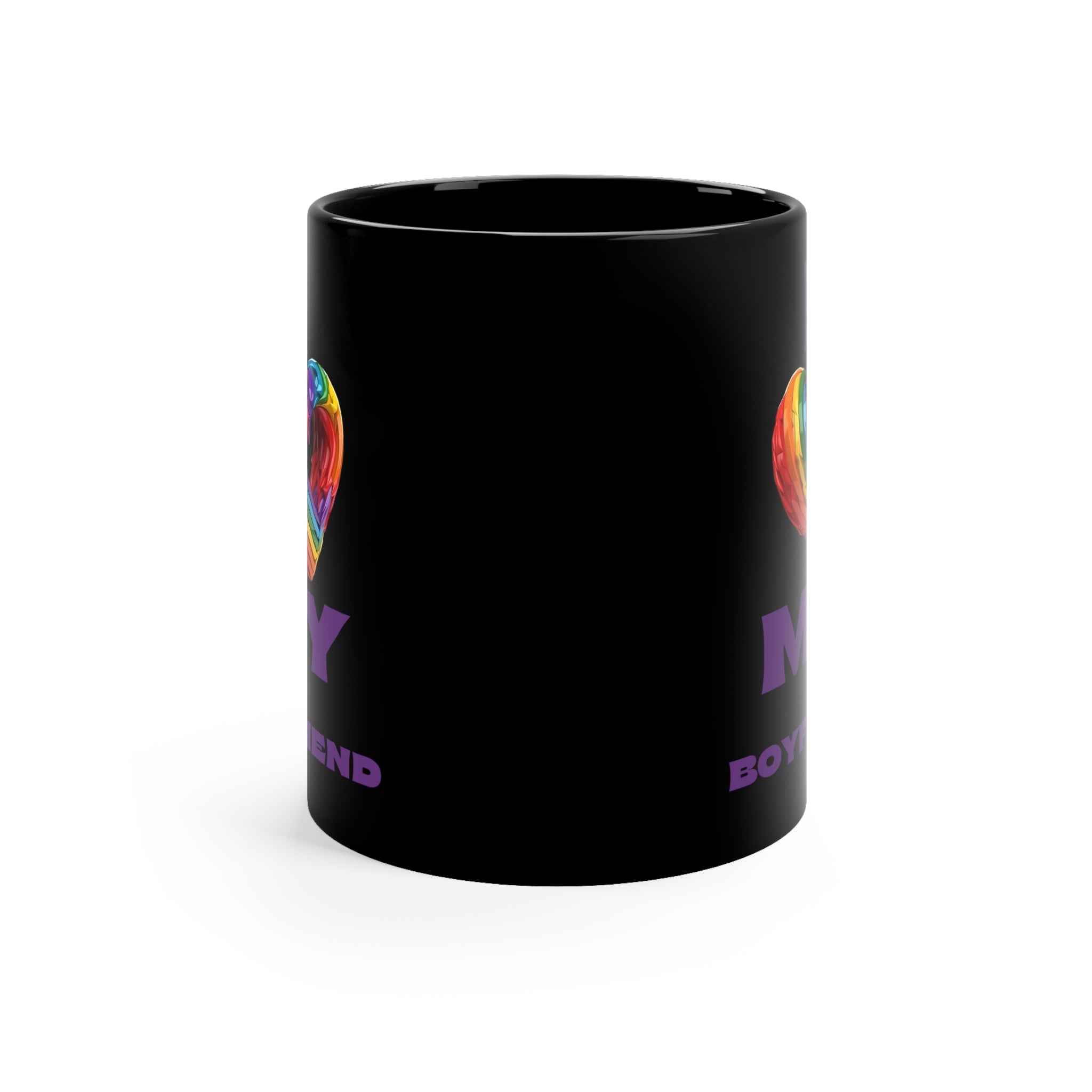 Heart - themed drinking mug - alternate view