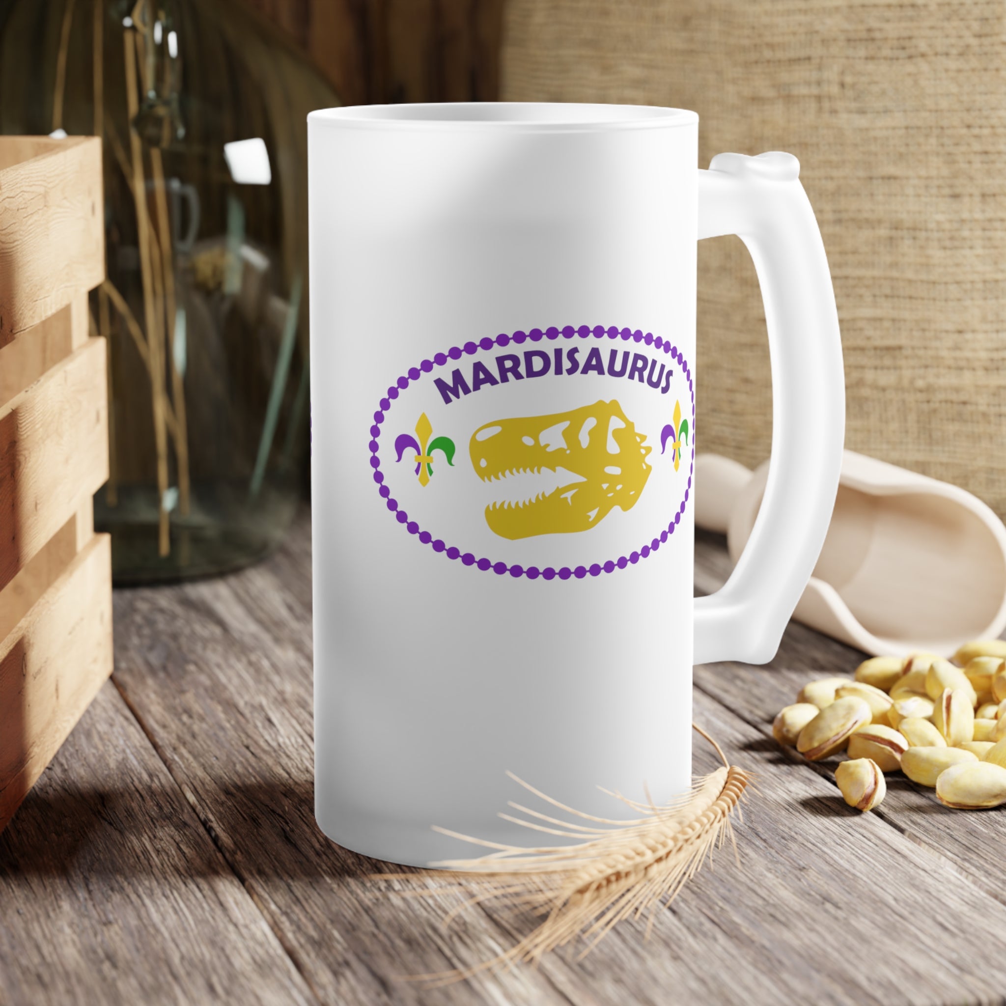 Mardisaurus Beer Stein - alternate view
