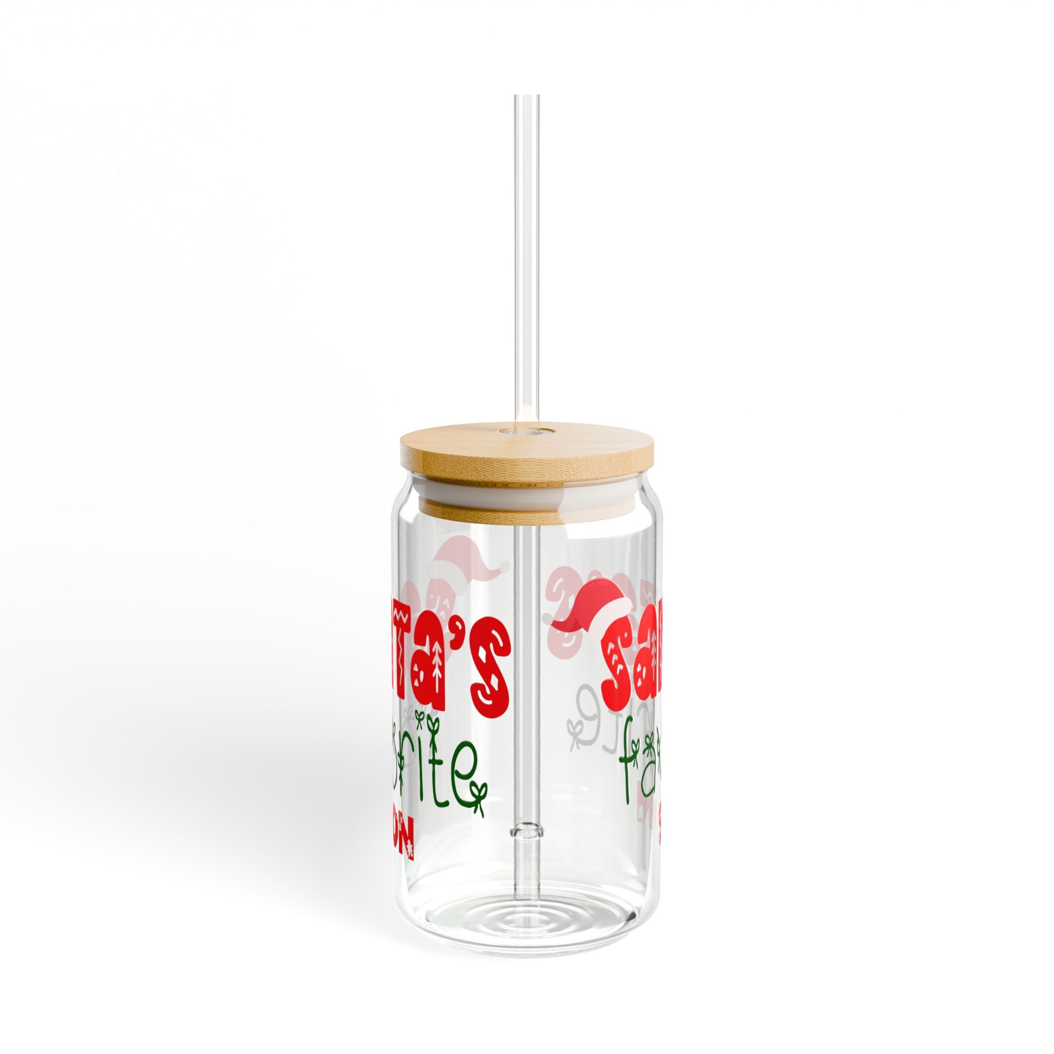 Christmas-themed can tumbler - alternate view