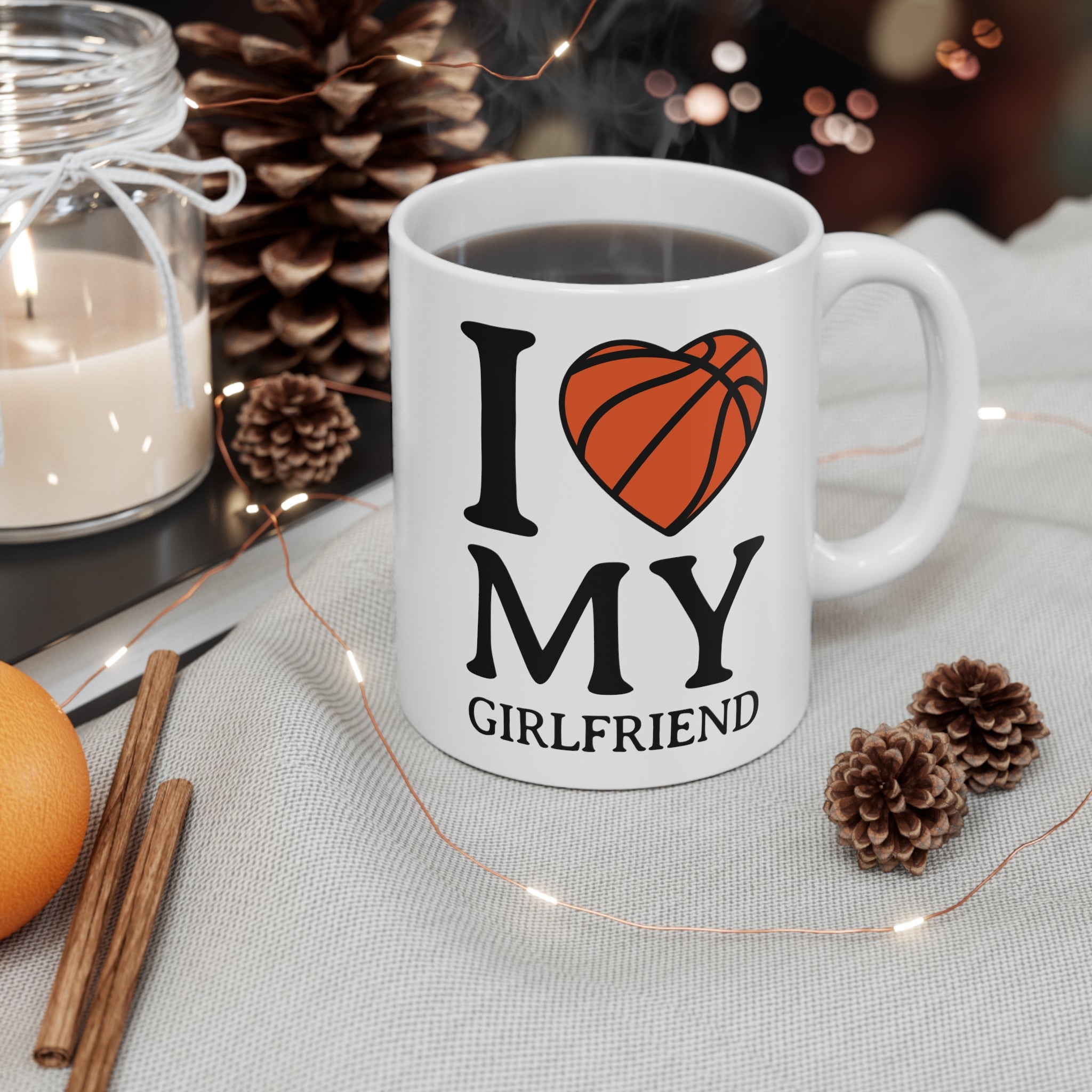 Basketball Heart Mug