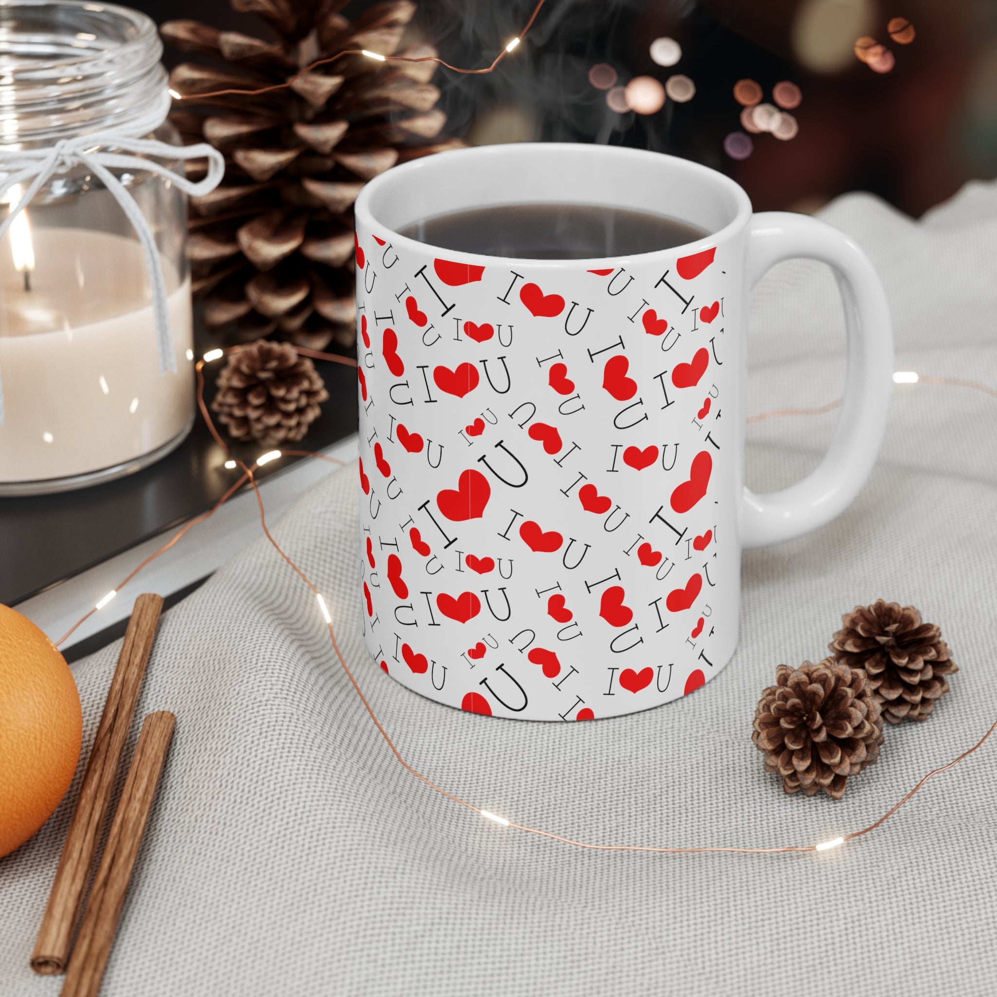 Curved Ceramic Mug