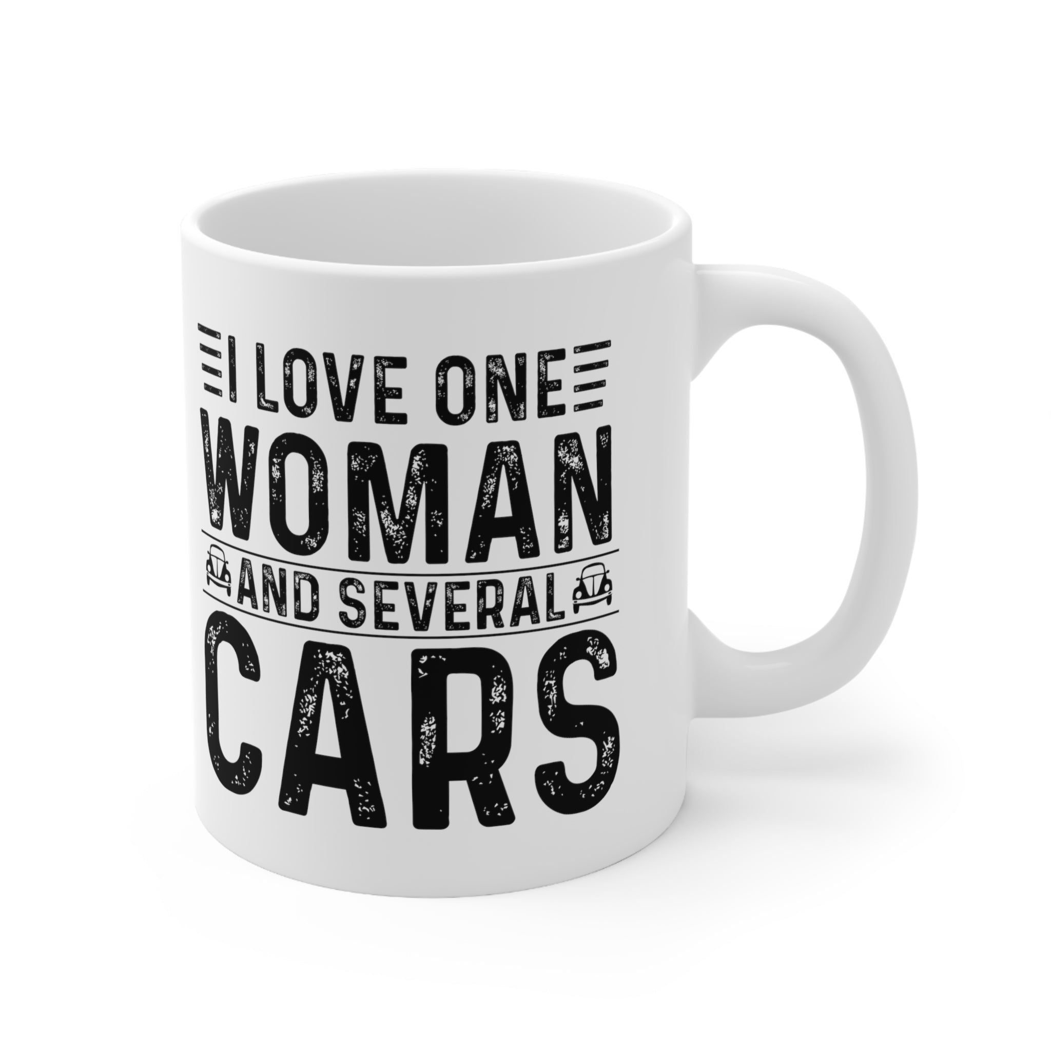Retro car text mug - alternate view