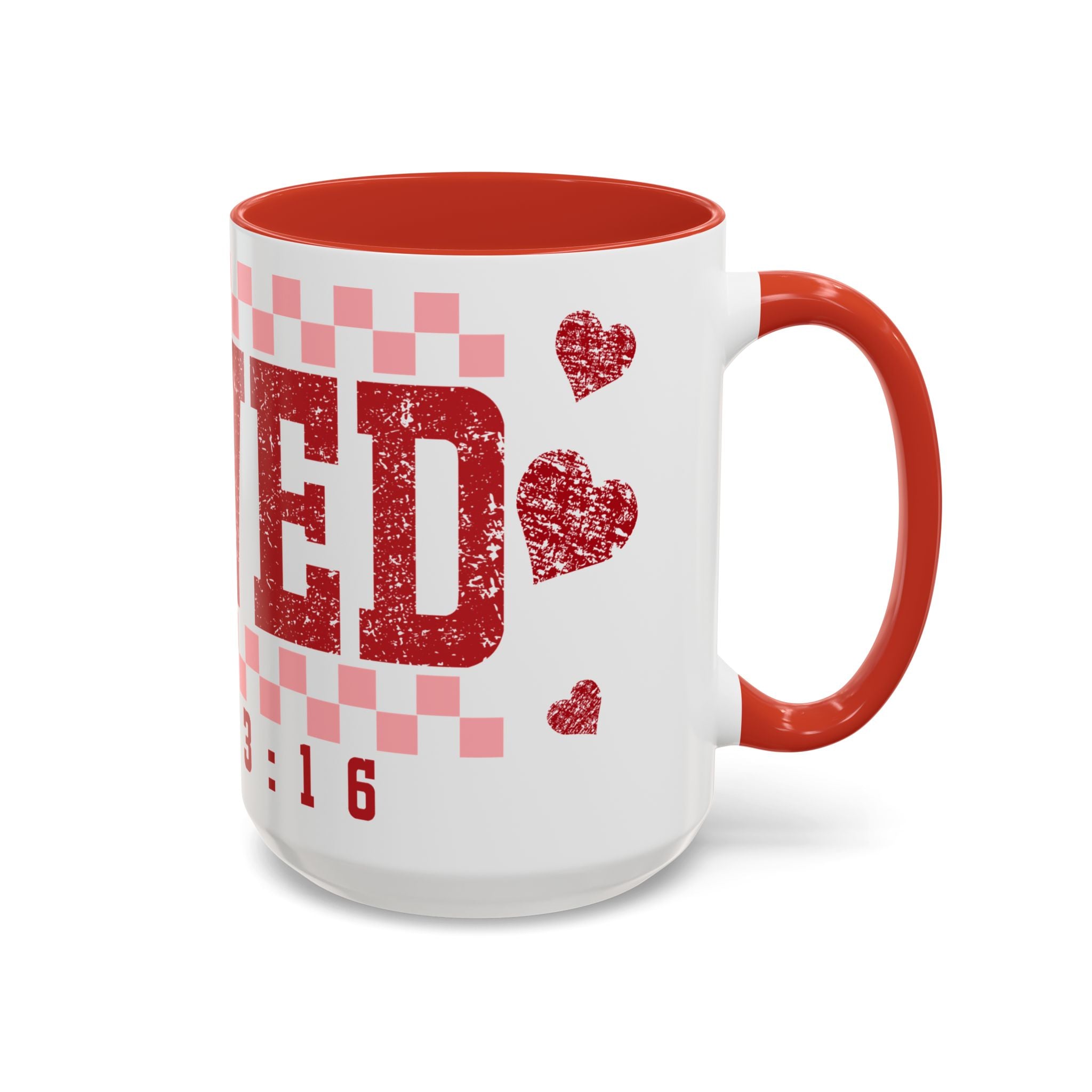 Religious-themed cylindrical mug - alternate view