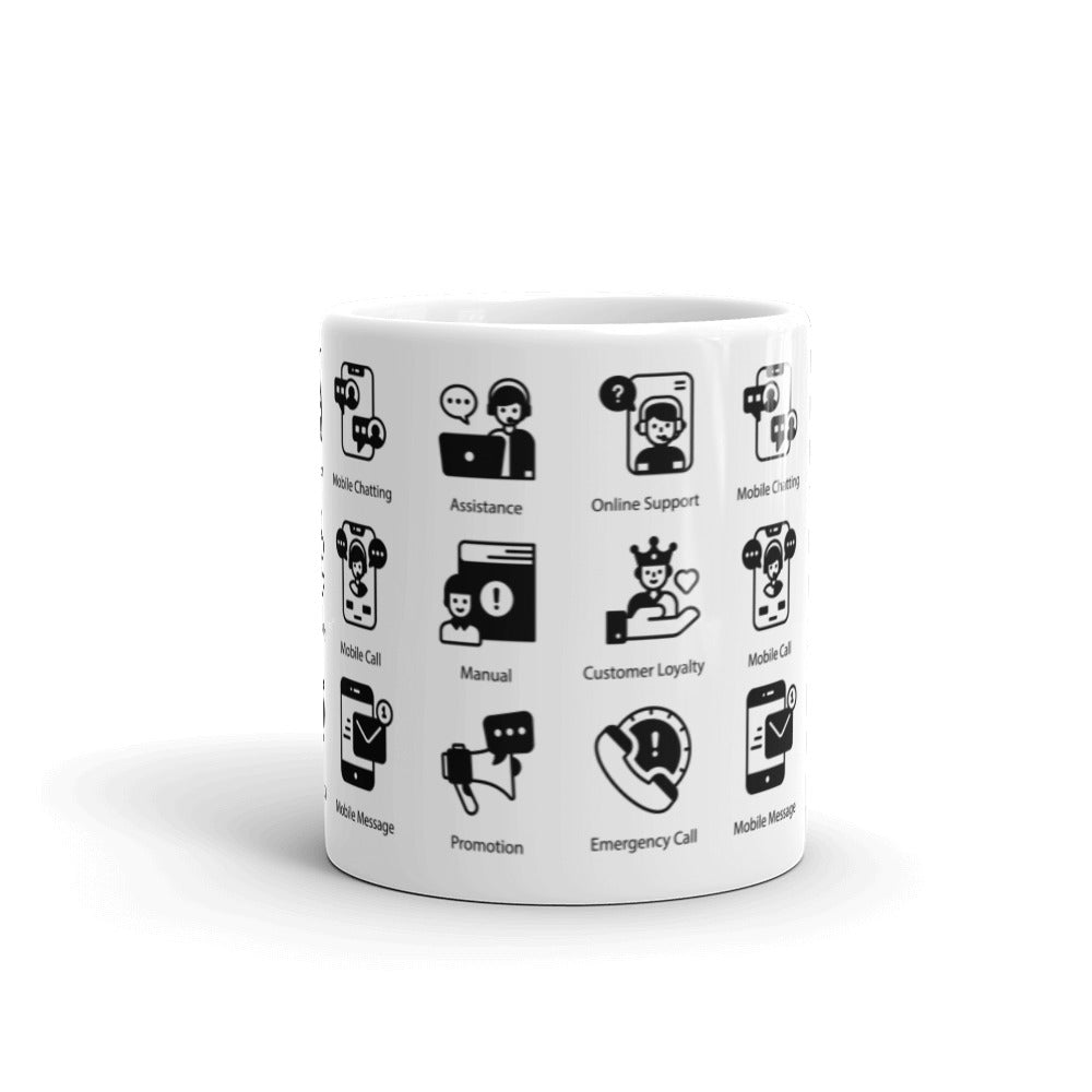 Support icon mug - alternate view