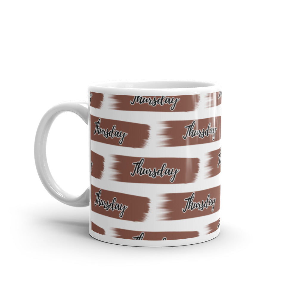 Thursday Brushstroke Mug - alternate view