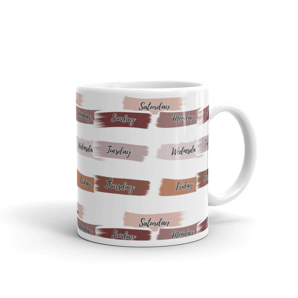 Day-named Brushstroke Mug - alternate view