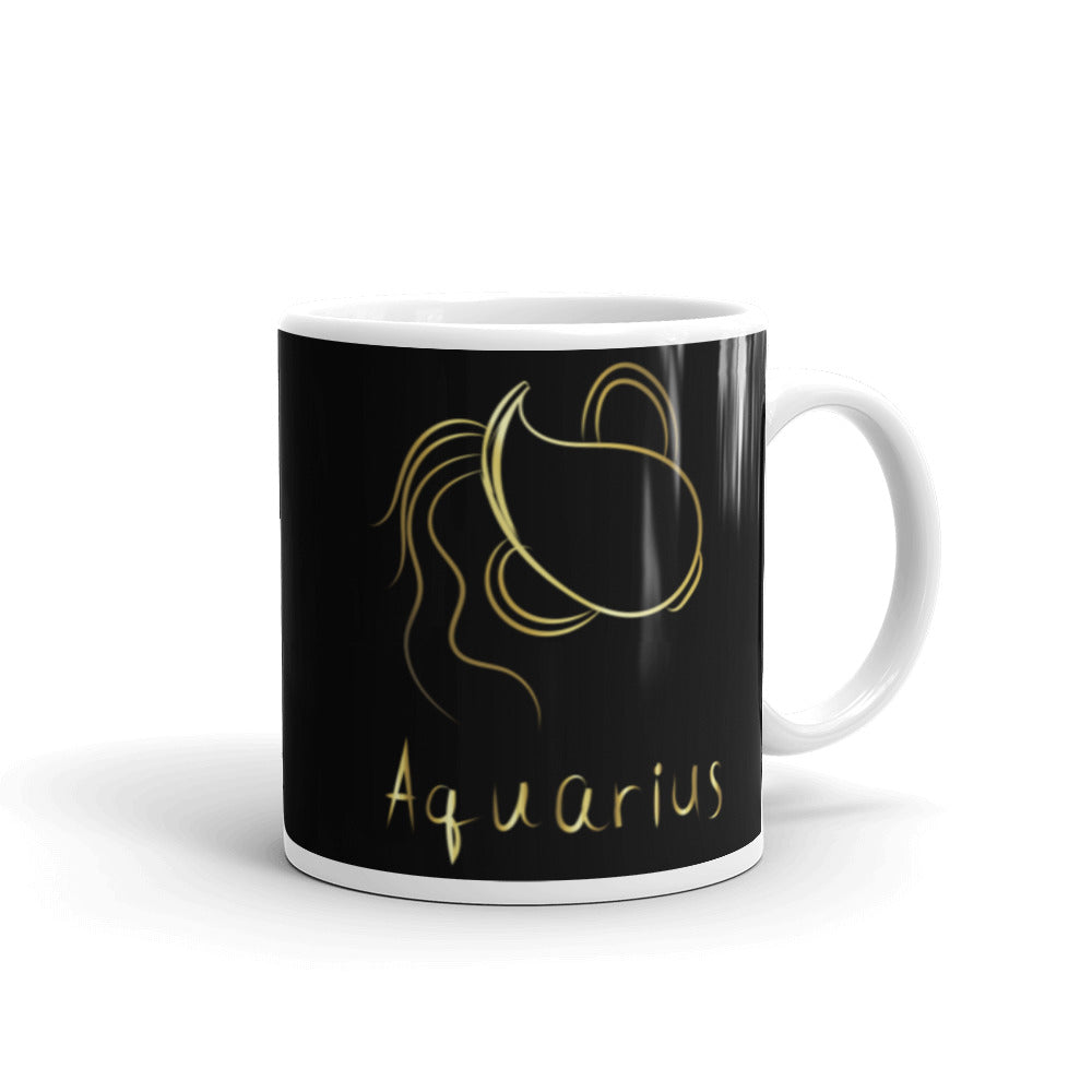 Aquarius Zodiac Drinking Mug - alternate view