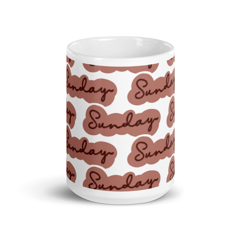 Sunday Patterned Mug - alternate view