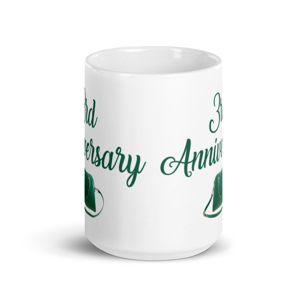 3rd Anniversary Handbag Mug - alternate view