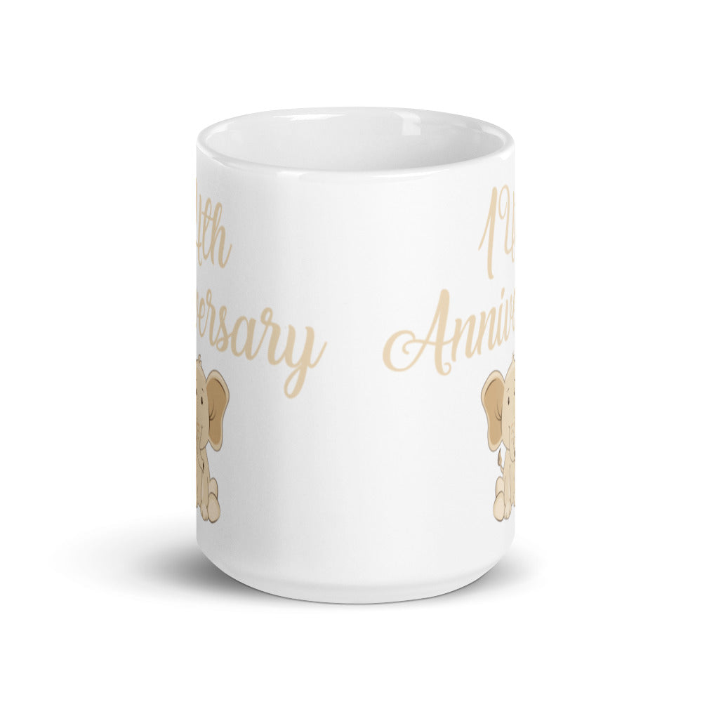 14th Anniversary Elephant Mug - alternate view