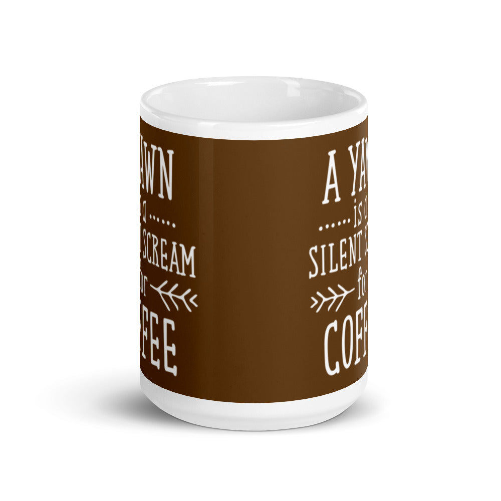 Yawn Scream Coffee Cup - alternate view