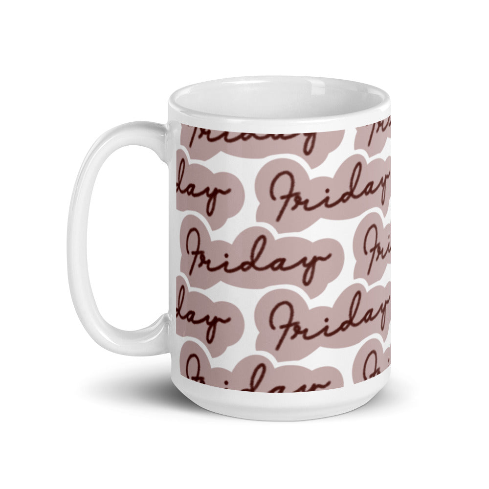 Friday-themed drinking mug - alternate view