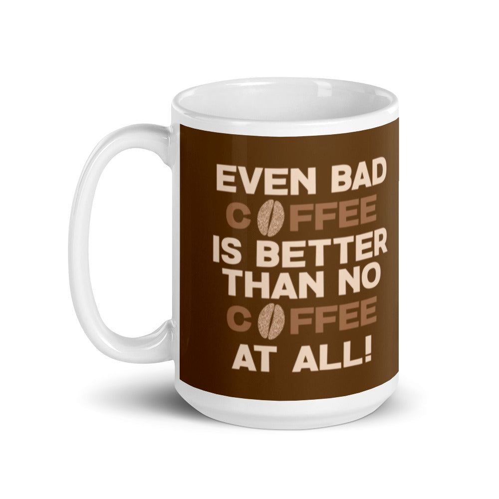 Coffee-themed cylindrical mug - alternate view