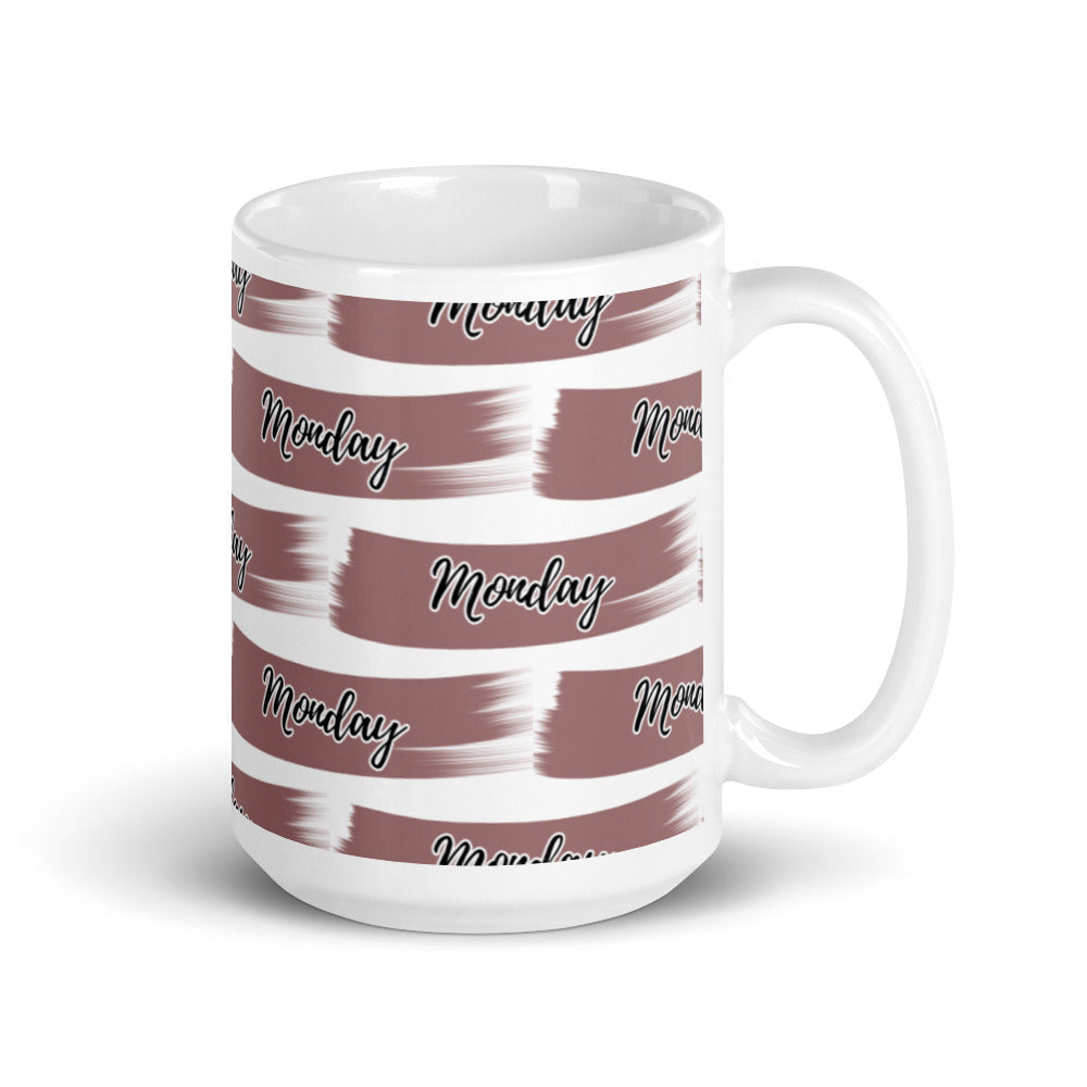 Monday brushstroke mug - alternate view
