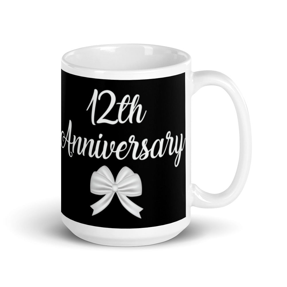 Anniversary bow mug - alternate view